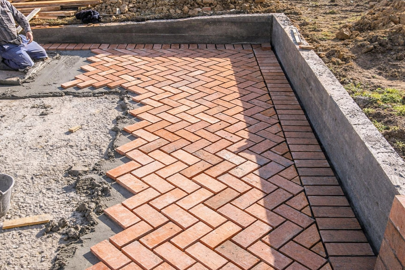 Walkway construction in Oceanside, CA
